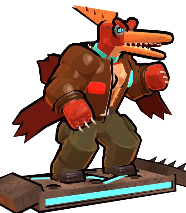 Pterror the Pteranodon on a stone board